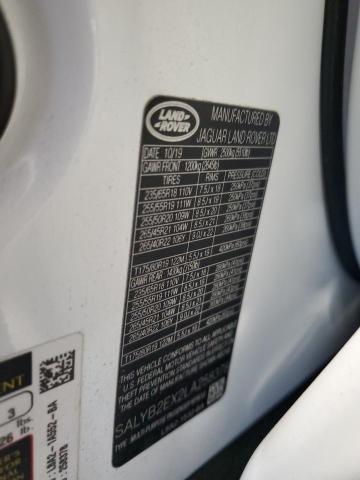 2020 LAND ROVER RANGE ROVE SALYB2EX2LA258378