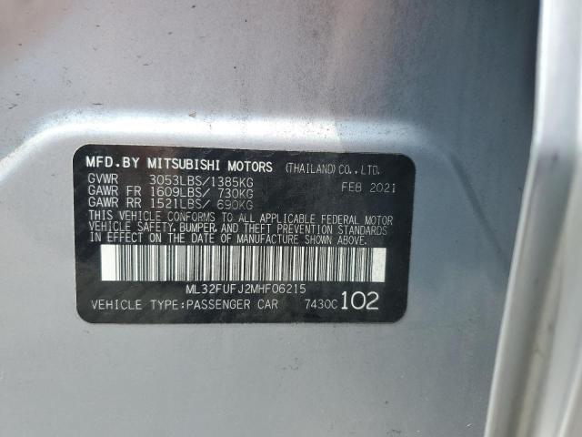 2021 MITSUBISHI MIRAGE G4 ES ML32FUFJ2MHF06215