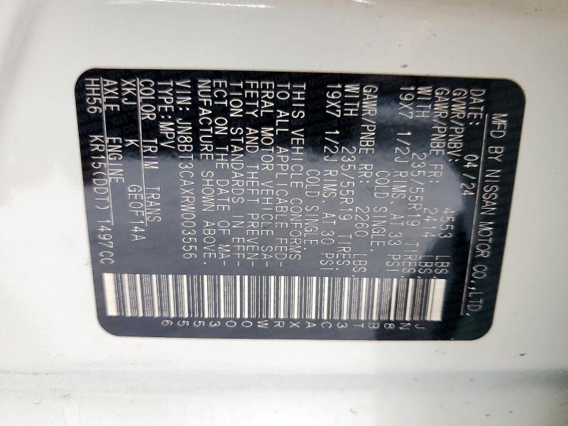 2024 NISSAN ROGUE SL JN8BT3CAXRW003556