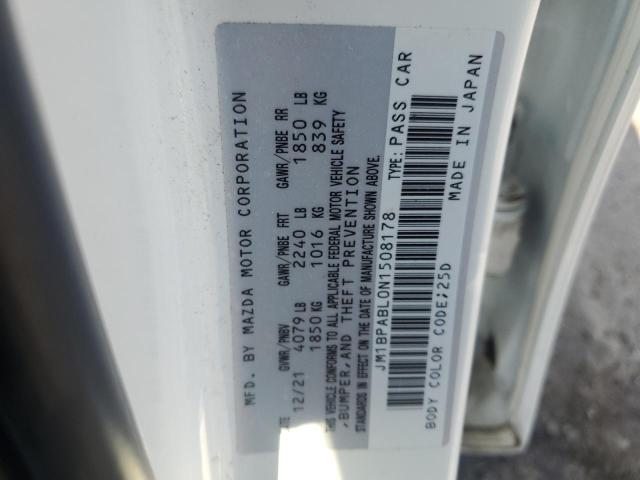 2022 MAZDA 3 SELECT JM1BPABL0N1508178
