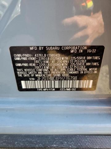 2023 SUBARU CROSSTREK JF2GTHMC4PH276798