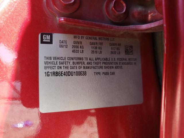 2013 CHEVROLET VOLT - 1G1RB6E40DU100638