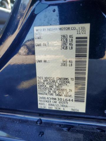 2022 NISSAN ALTIMA SR 1N4BL4CV4NN301644