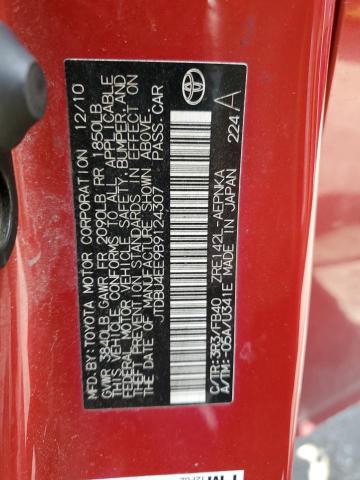 2011 TOYOTA COROLLA BA - JTDBU4EE9B9124307