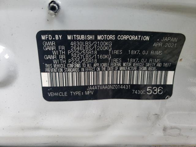 2022 MITSUBISHI ECLIPSE CR JA4ATVAA0NZ014431