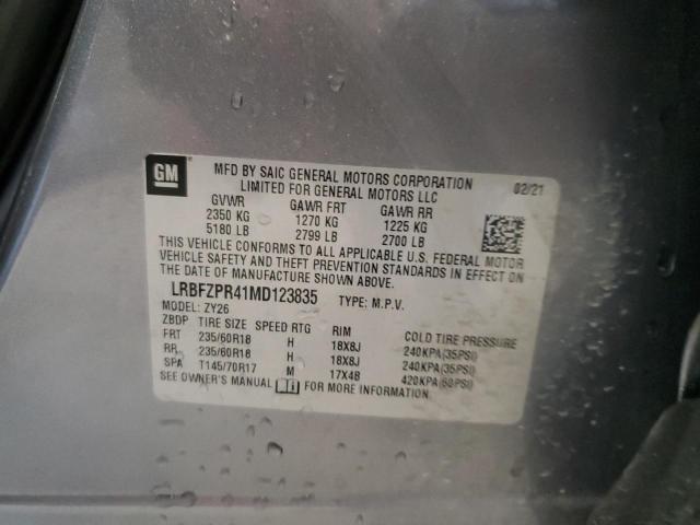 2021 BUICK ENVISION E LRBFZPR41MD123835