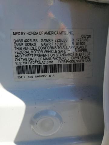 2020 ACURA ILX PREMIU 19UDE2F72LA010791