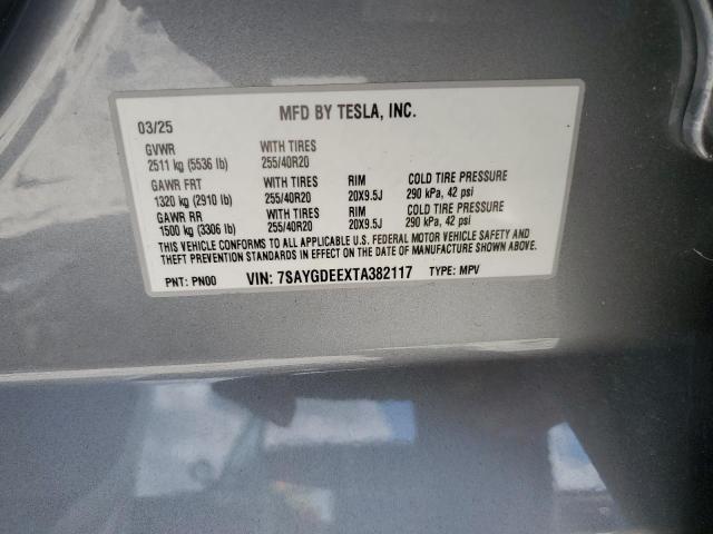 2026 TESLA MODEL Y 7SAYGDEEXTA382117