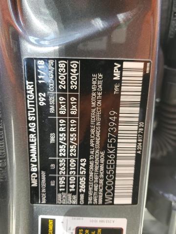 2019 MERCEDES-BENZ GLC 350E WDC0G5EB6KF573949