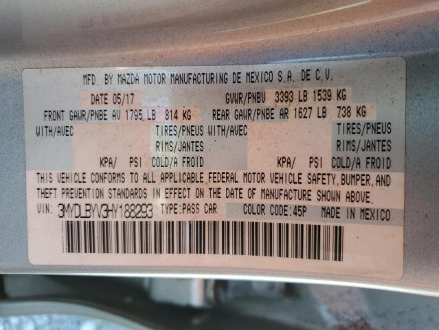 2017 TOYOTA YARIS IA 3MYDLBYV3HY188293