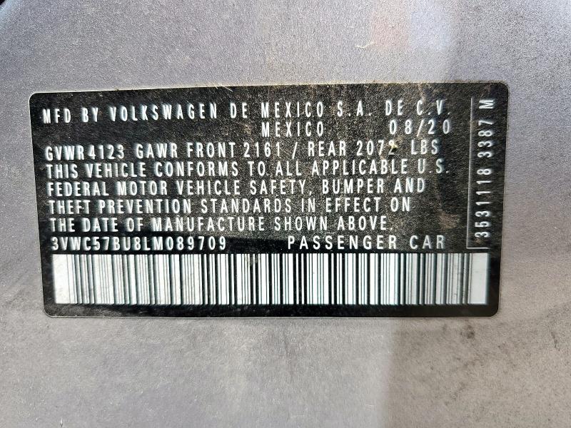 2020 VOLKSWAGEN JETTA S 3VWC57BU8LM089709