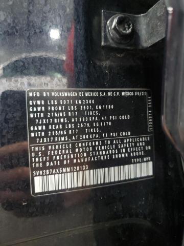 2021 VOLKSWAGEN TIGUAN SE 3VV2B7AX5MM128133
