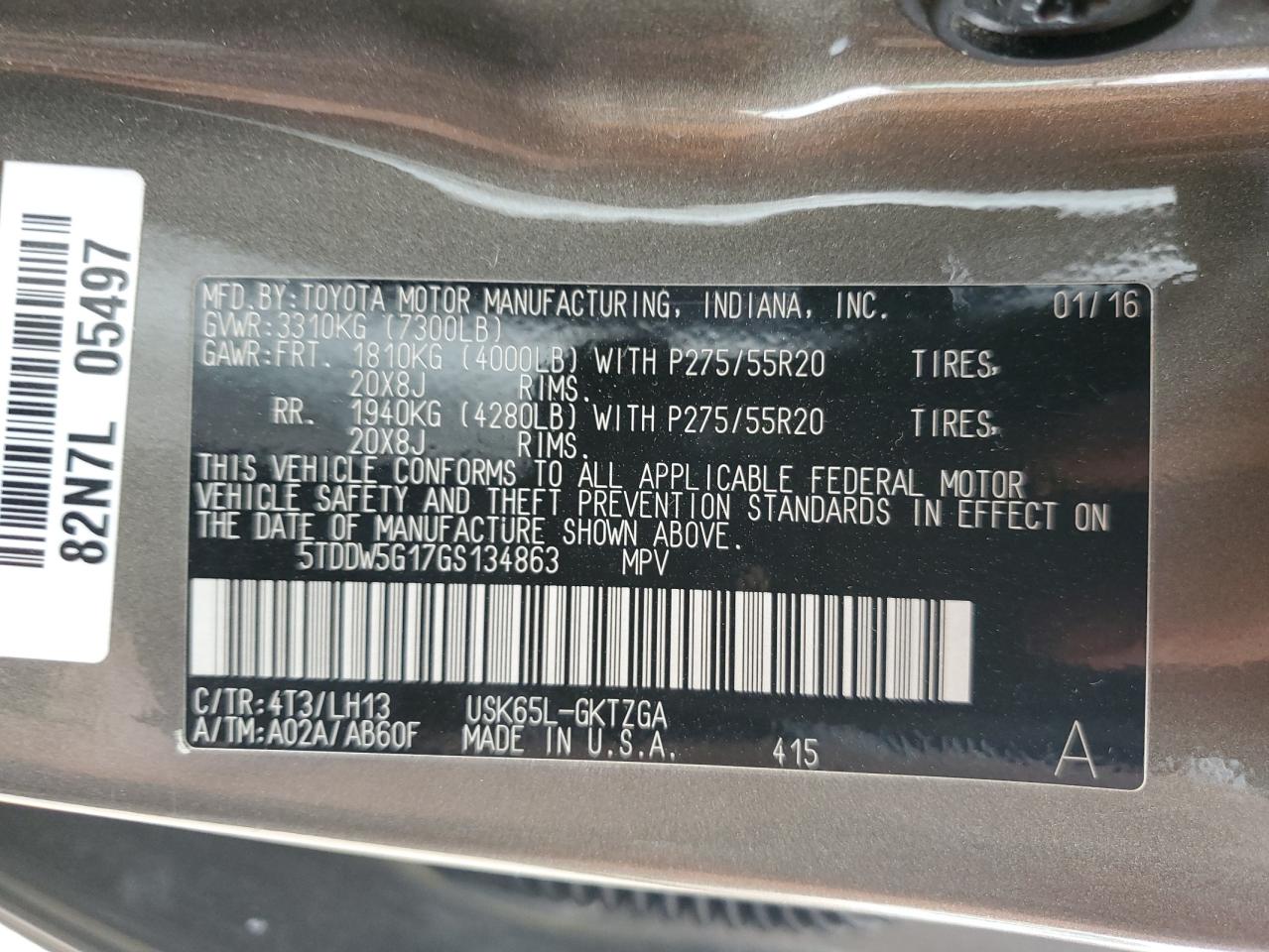 TOYOTA SEQUOIA PLATINUM