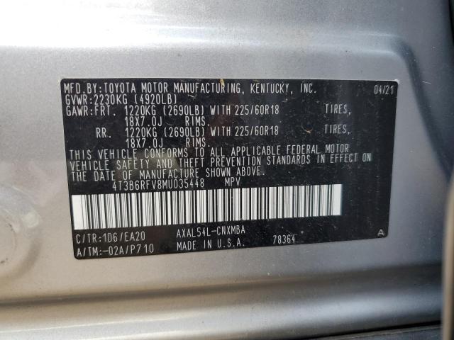 2021 TOYOTA RAV4 XLE P 4T3B6RFV8MU035448