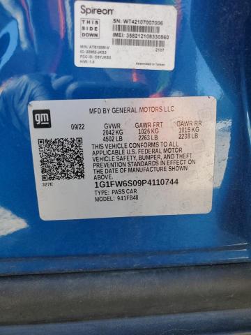 2023 CHEVROLET BOLT EV 1L 1G1FW6S09P4110744