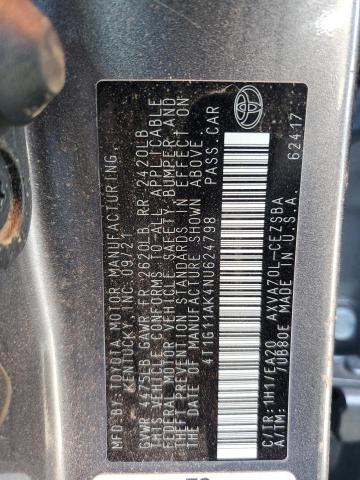 2022 TOYOTA CAMRY SE - 4T1G11AK4NU624798