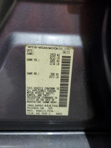 2015 NISSAN ALTIMA 2.5 1N4AL3AP4FC464706