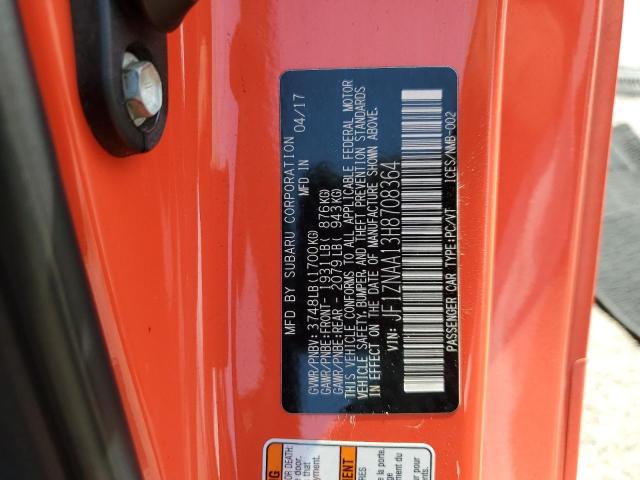 2017 TOYOTA 86 BASE JF1ZNAA13H8708364