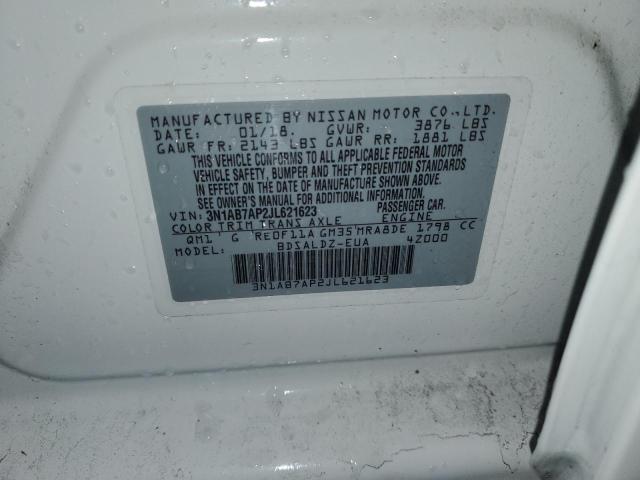 2018 NISSAN SENTRA SV - 3N1AB7AP2JL621623