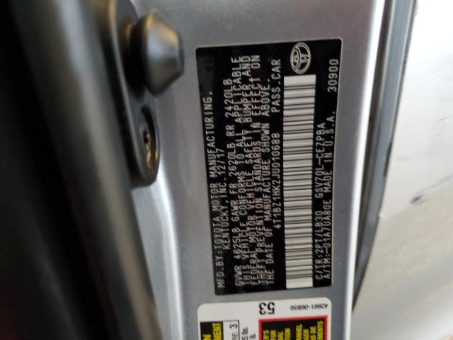 2018 TOYOTA CAMRY XSE 4T1BZ1HK2JU010688