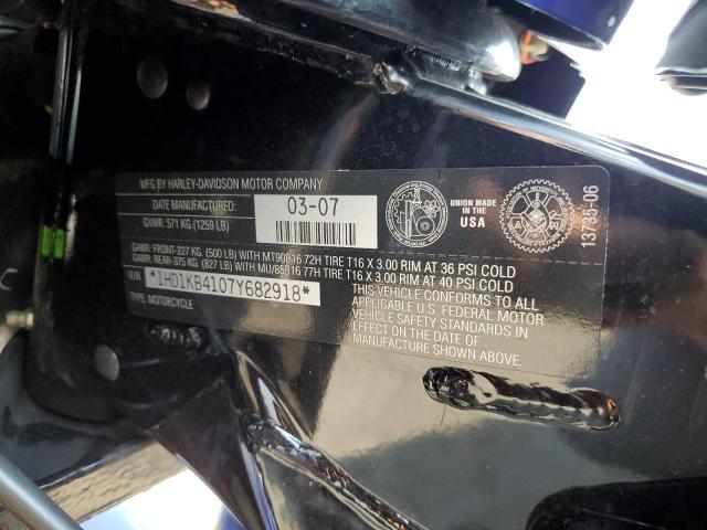 2007 HARLEY-DAVIDSON FLHX 1HD1KB4107Y682918