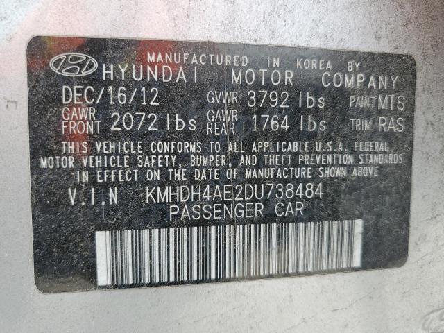 2013 HYUNDAI ELANTRA GL - KMHDH4AE2DU738484