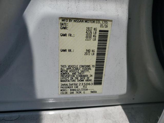 2016 NISSAN ALTIMA 2.5 - 1N4AL3AP3GC235063