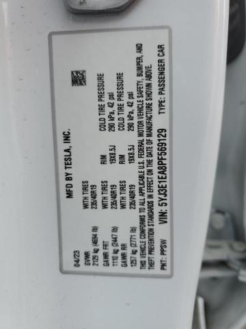 2023 TESLA MODEL 3 5YJ3E1EA8PF569129