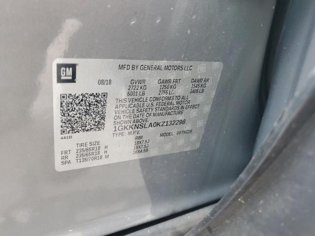 2019 GMC ACADIA SLE - 1GKKNSLA0KZ132298