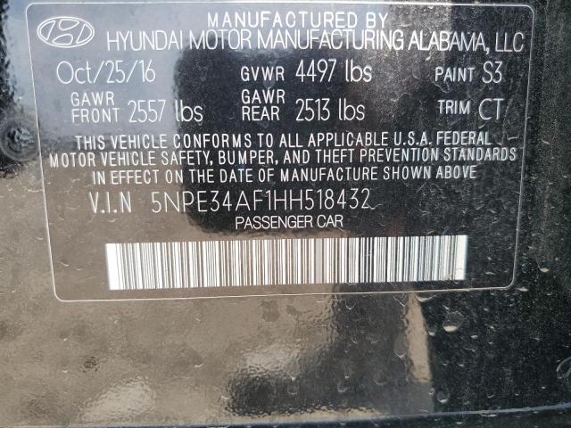 2017 HYUNDAI SONATA SPO 5NPE34AF1HH518432