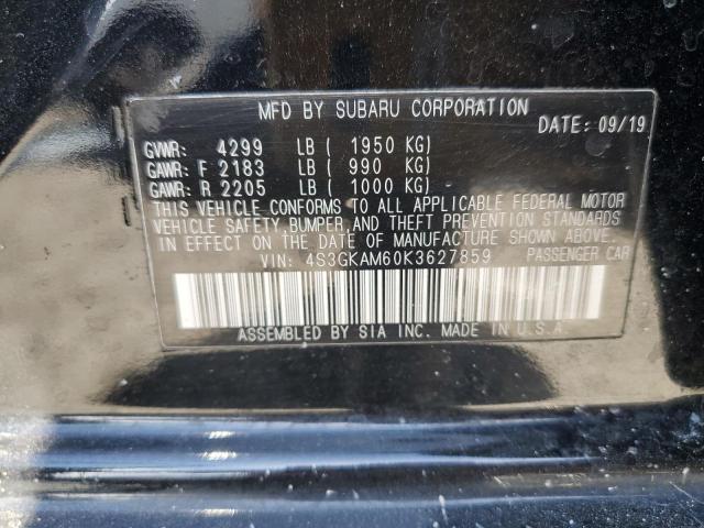 2019 SUBARU IMPREZA SP 4S3GKAM60K3627859