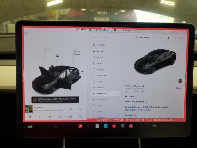 2018 TESLA MODEL 3 5YJ3E1EBXJF170545