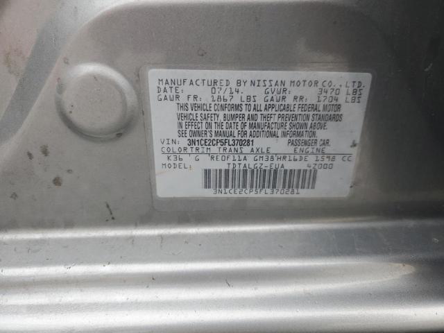 2015 NISSAN VERSA NOTE 3N1CE2CP5FL370281