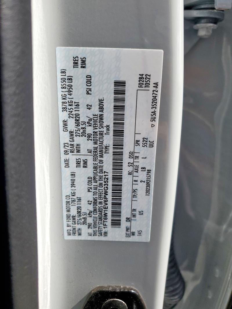 2023 FORD F150 LIGHT 1FT6W1EV6PWG35217