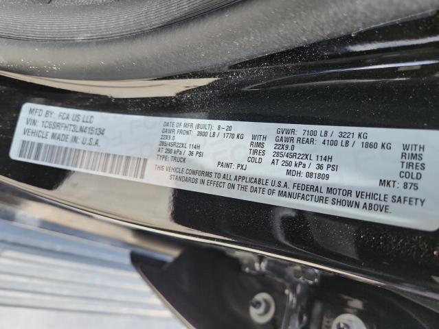 2020 RAM 1500 LIMIT 1C6SRFHT3LN415134