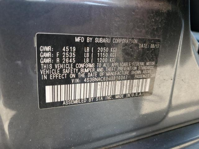 2018 SUBARU LEGACY 2.5 4S3BNAC69J3010347