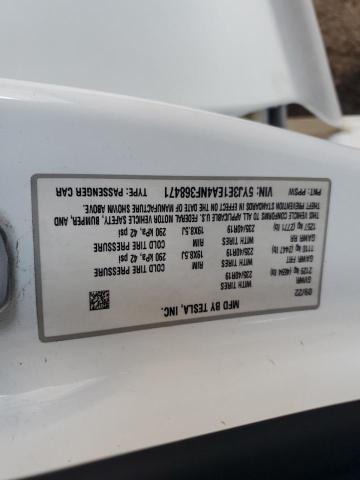 2022 TESLA MODEL 3 5YJ3E1EA4NF368471