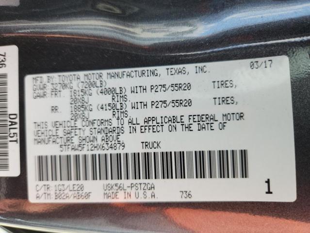 2017 TOYOTA TUNDRA CREWMAX 1794 5TFAW5F12HX634879