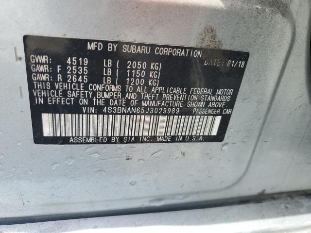2018 SUBARU LEGACY 2.5 4S3BNAN65J3029989