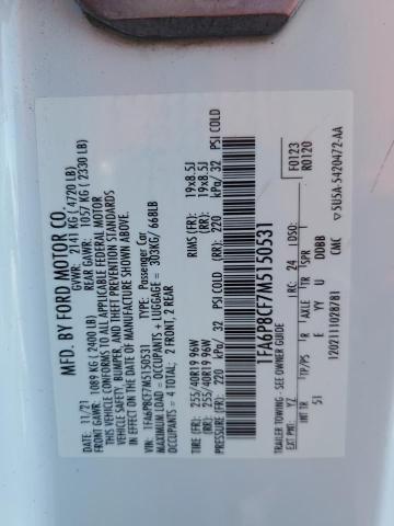 2021 FORD MUSTANG GT - 1FA6P8CF7M5150531