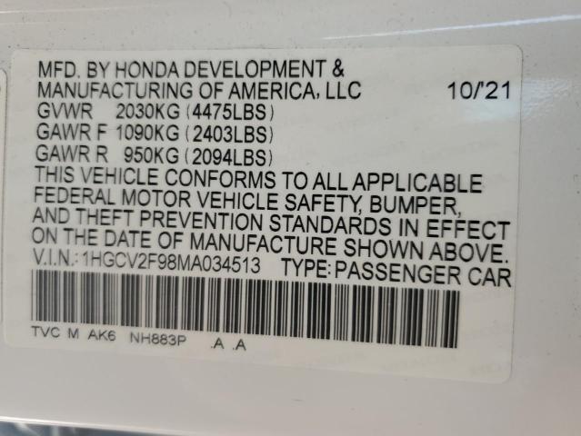 2021 HONDA ACCORD TOU - 1HGCV2F98MA034513