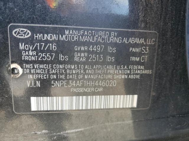 2017 HYUNDAI SONATA SPO - 5NPE34AF1HH446020