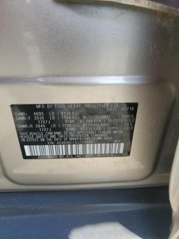 2016 SUBARU OUTBACK 2. 4S4BSBCC6G3280001