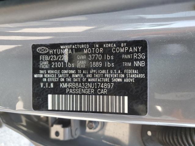 2022 HYUNDAI VENUE SE KMHRB8A32NU174897