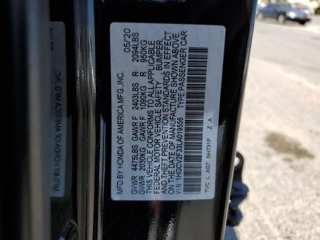2020 HONDA ACCORD SPO 1HGCV2F33LA019556