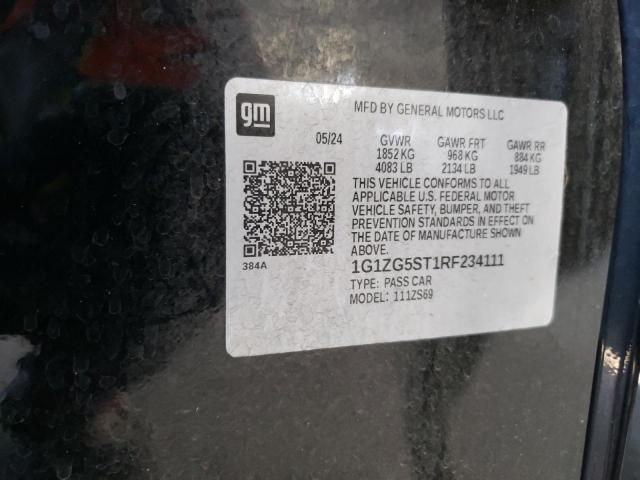 2024 CHEVROLET MALIBU RS 1G1ZG5ST1RF234111