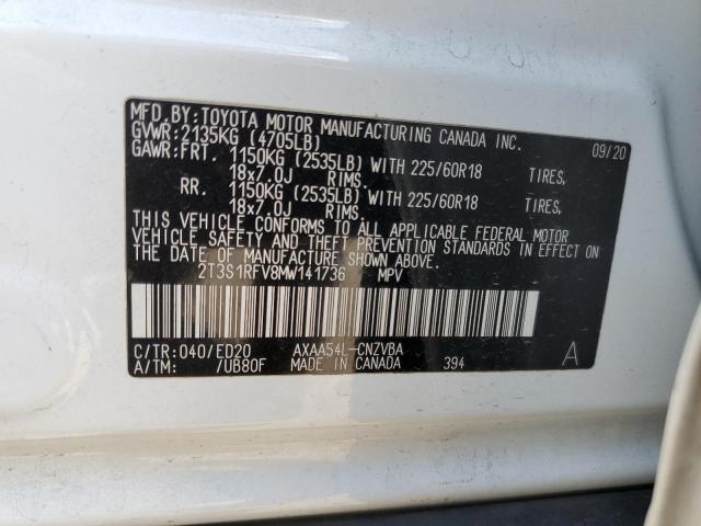 2021 TOYOTA RAV4 TRD O 2T3S1RFV8MW141736