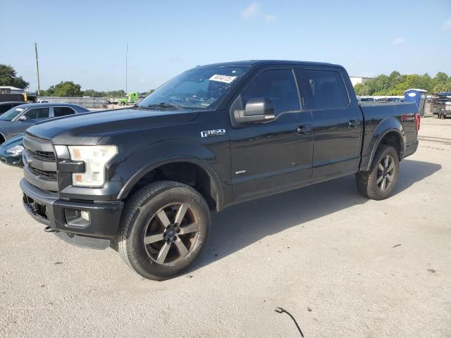 FORD F150 SUPER 2015 black crew pic gas 1FTEW1EG9FFB68385 photo #1