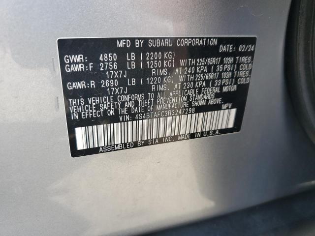 2024 SUBARU OUTBACK PR 4S4BTAFC3R3247298