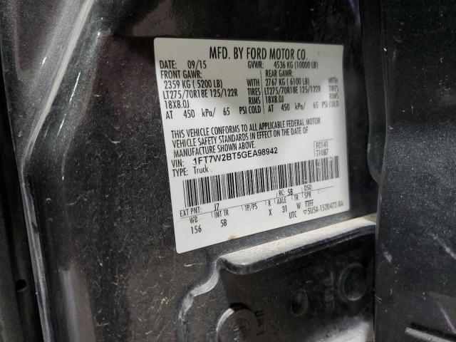 2016 FORD F250 SUPER 1FT7W2BT5GEA98942